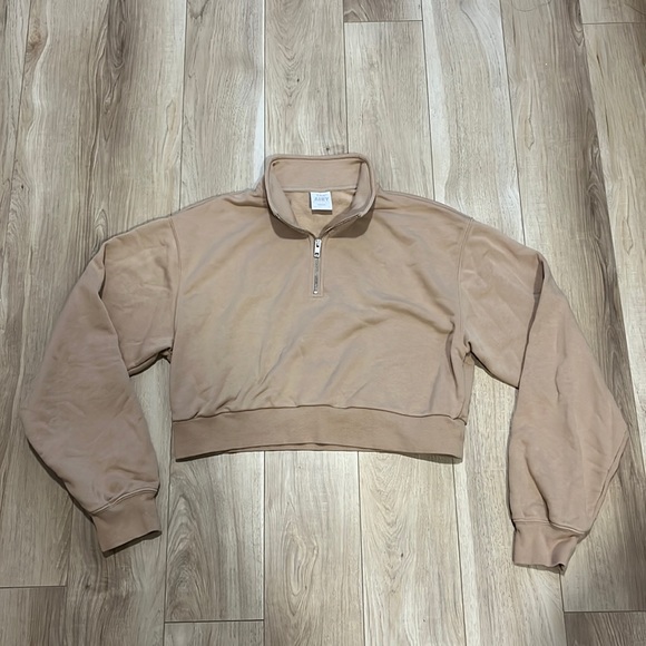 TNA beige quarterzip - Picture 1 of 2